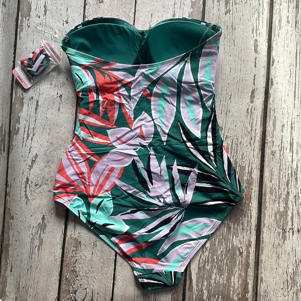 Anne Cole Bandeau One-piece Swimsuit - Sz S